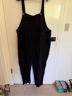 Black Women's Overalls Jumpsuit